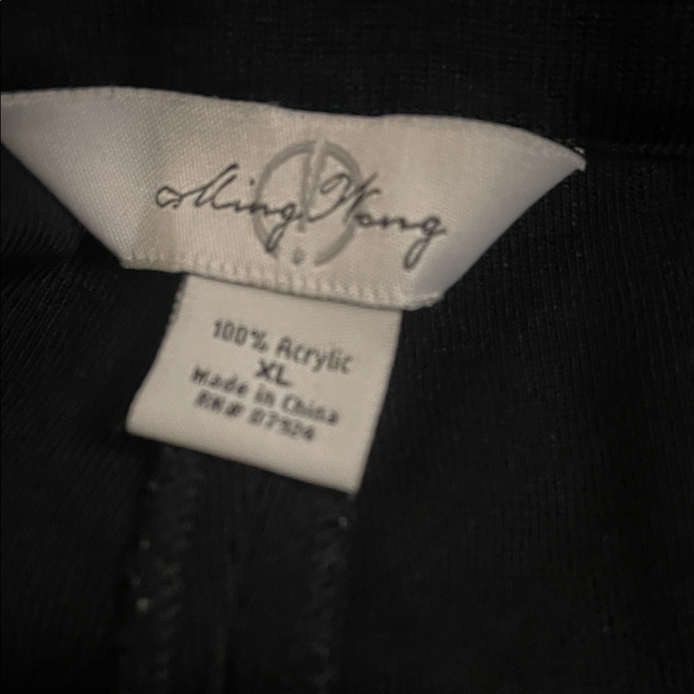 Ming Wang Classic Black and White Wide Leg Pants - Picture 3 of 4
